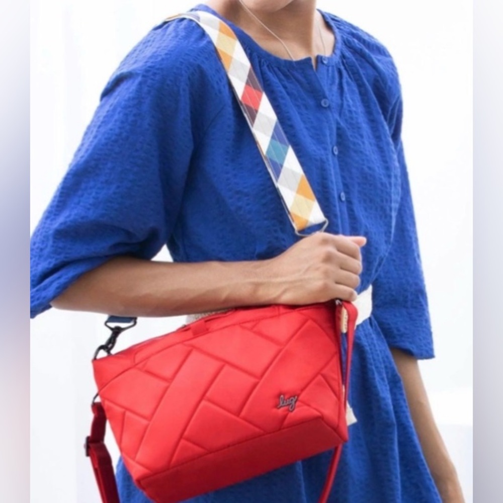 NWT Lug Flare Convertible Purse in Red